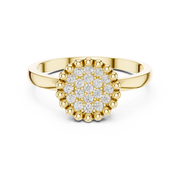 Radiant Ridge Lab Grown Diamond Ring