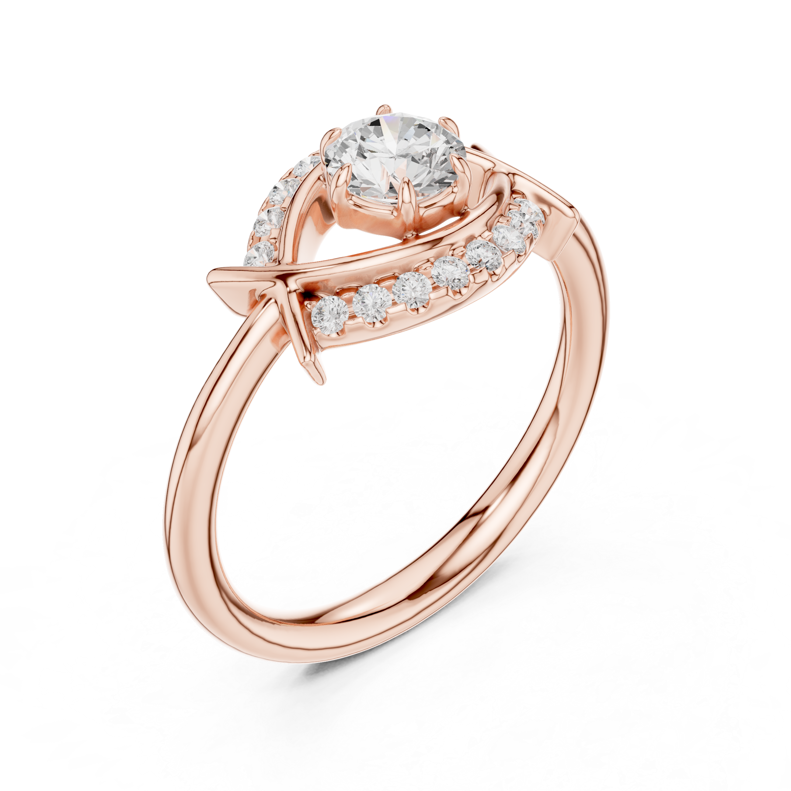 Orion Opal Lab Grown Diamond Ring
