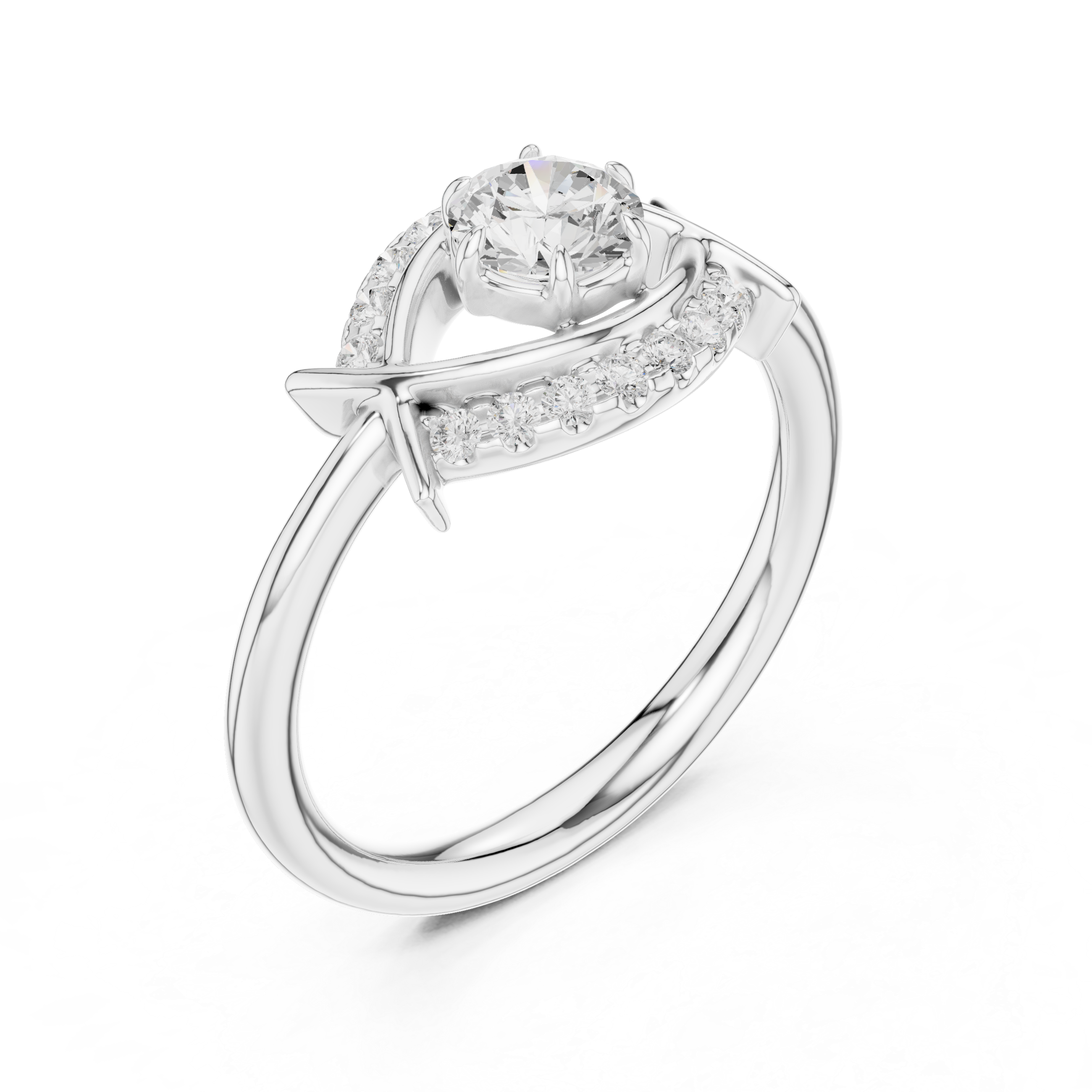 Orion Opal Lab Grown Diamond Ring