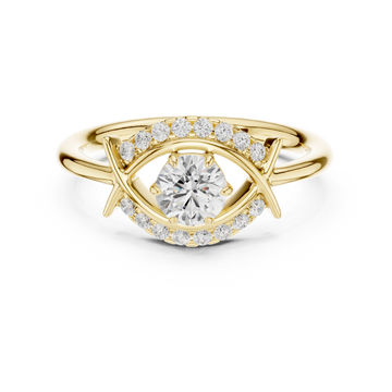 Orion Opal Lab Grown Diamond Ring