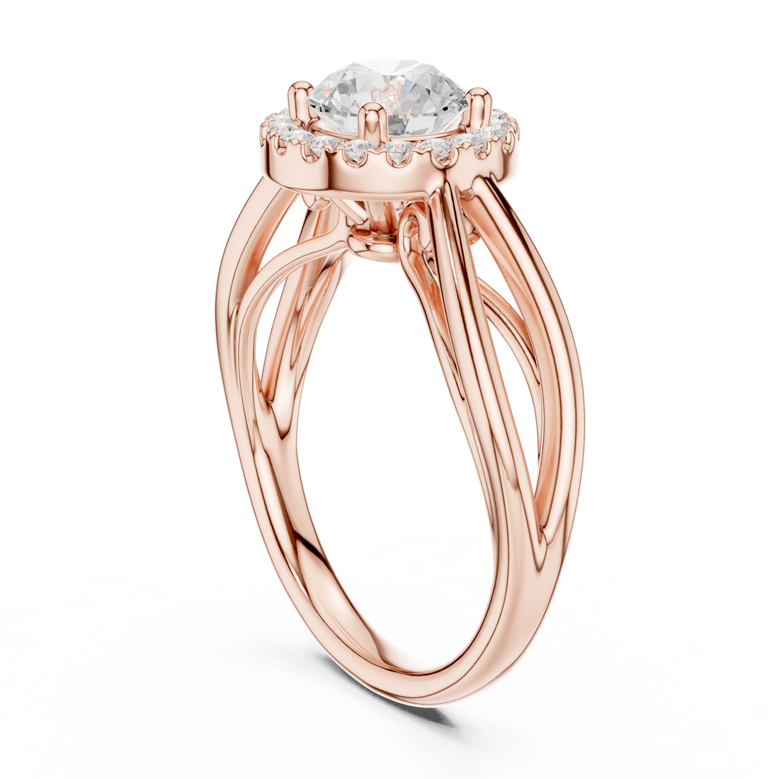 Calypso Criss Cross Pave Lab Grown Diamond Ring