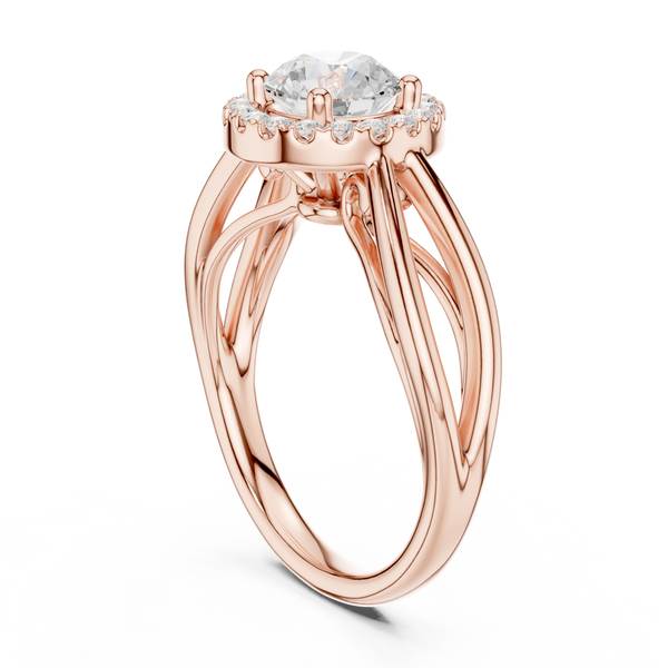 Calypso Criss Cross Pave Lab Grown Diamond Ring