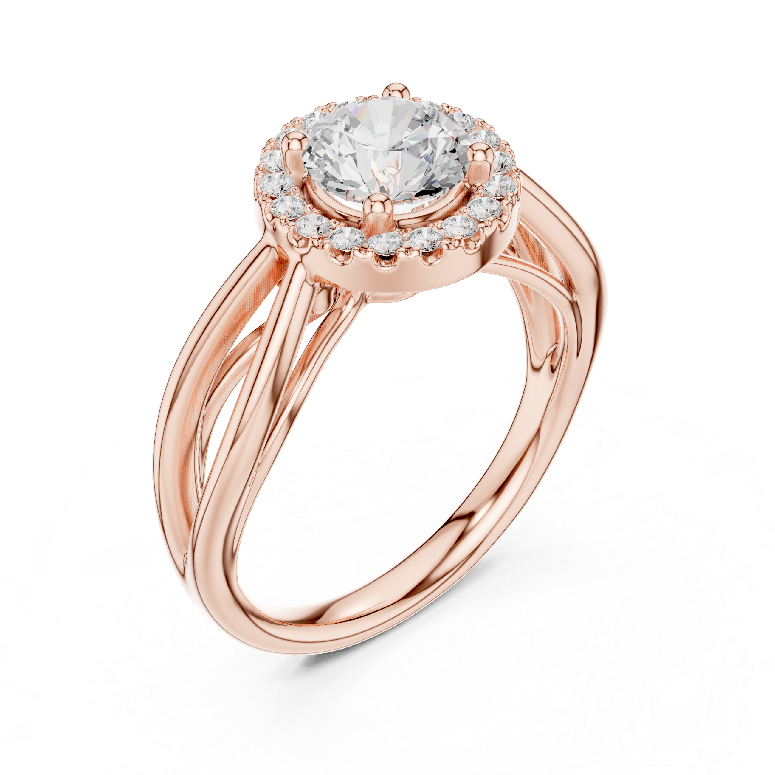 Calypso Criss Cross Pave Lab Grown Diamond Ring