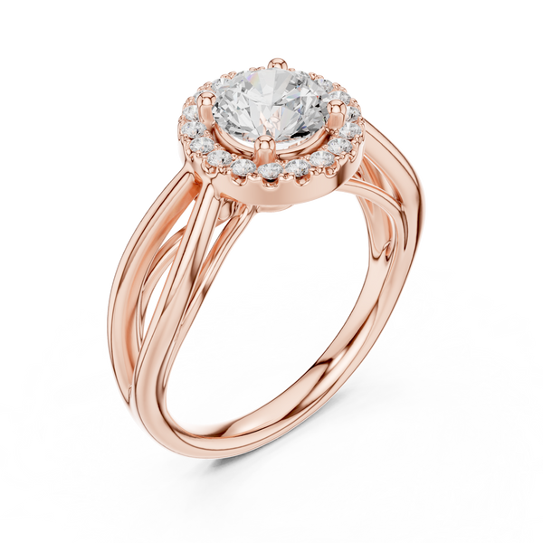 Calypso Criss Cross Pave Lab Grown Diamond Ring