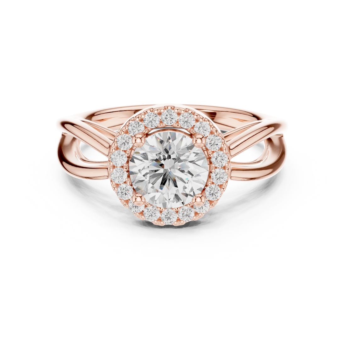 Calypso Criss Cross Pave Lab Grown Diamond Ring
