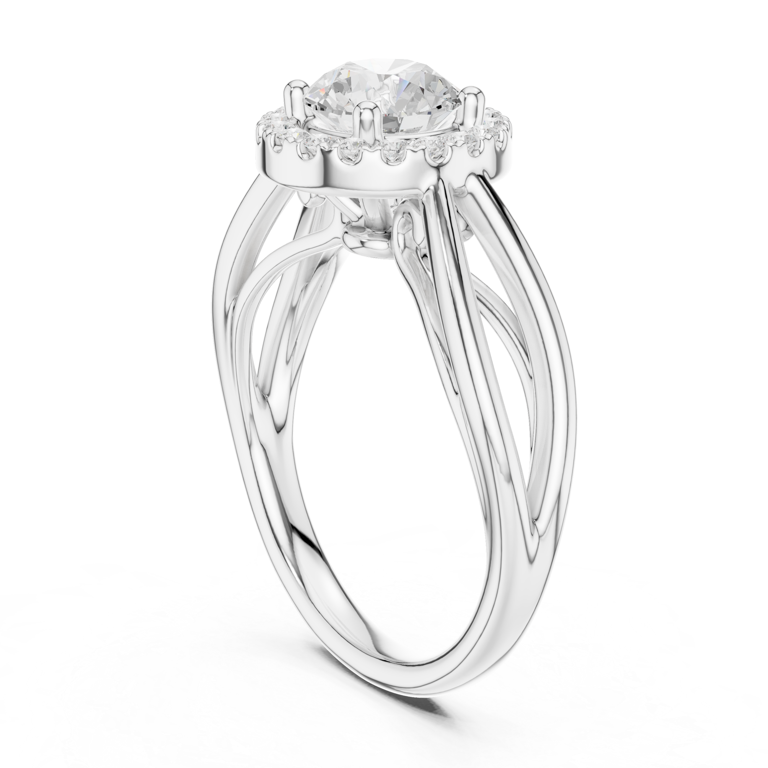 Calypso Criss Cross Pave Lab Grown Diamond Ring