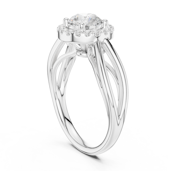 Calypso Criss Cross Pave Lab Grown Diamond Ring