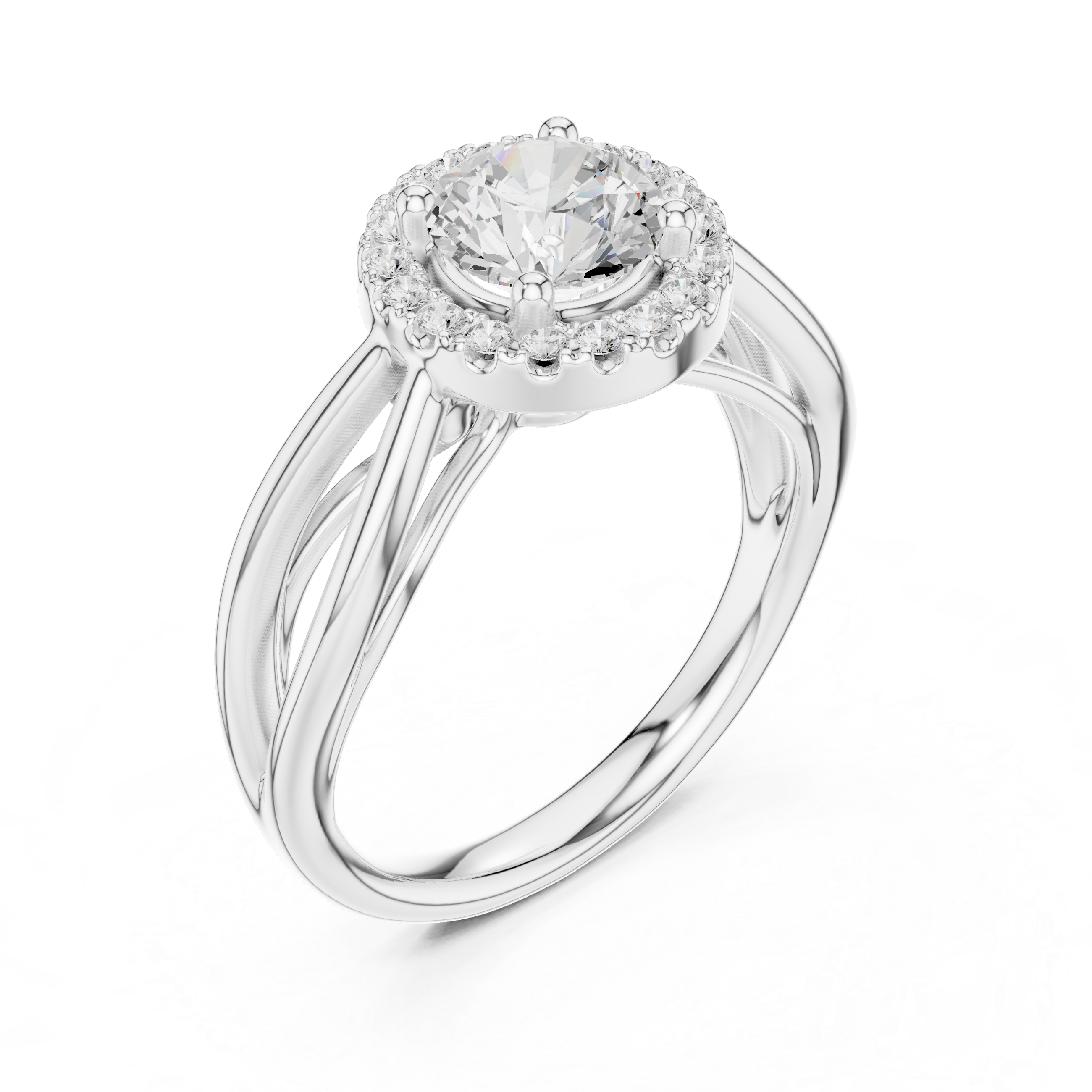 Calypso Criss Cross Pave Lab Grown Diamond Ring