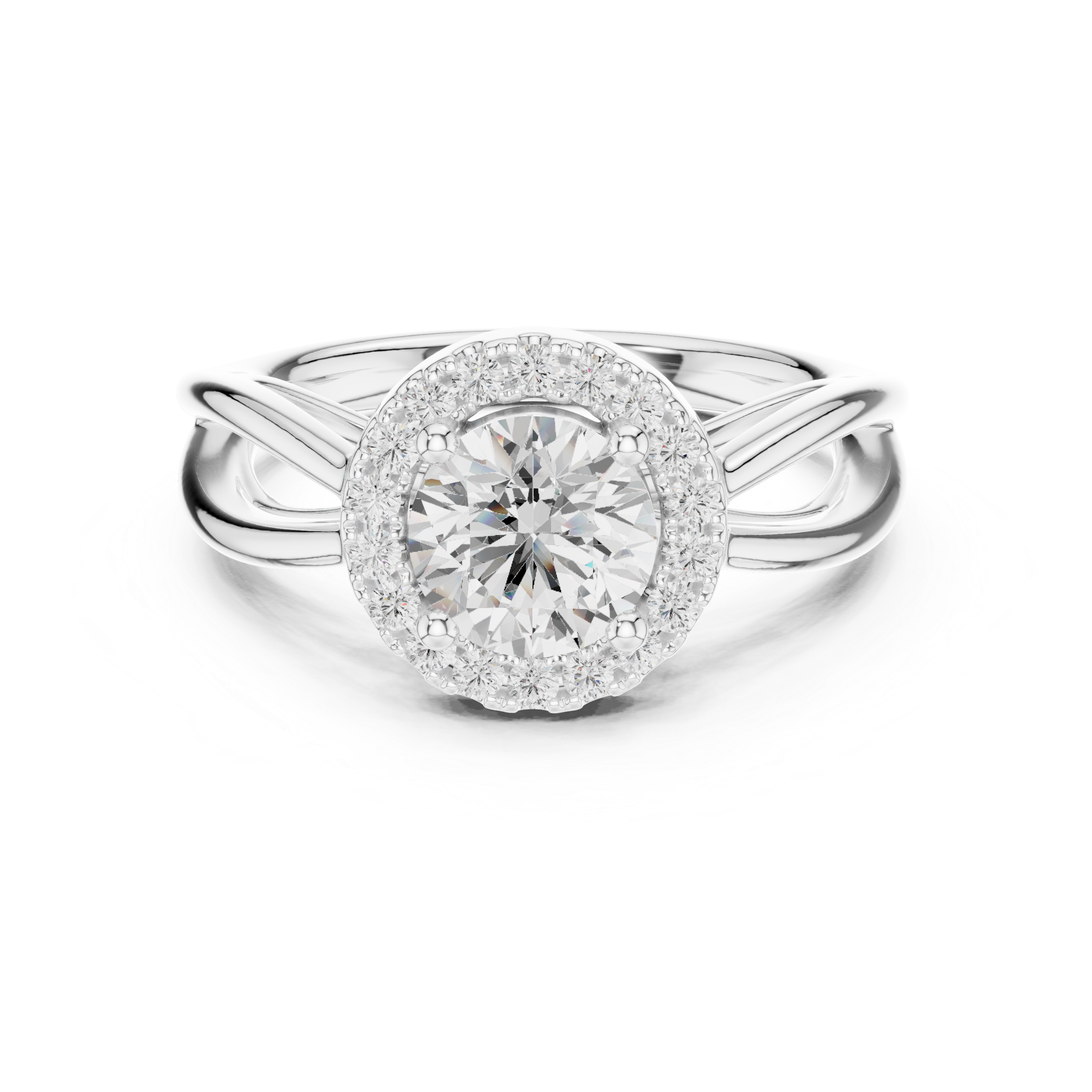 Calypso Criss Cross Pave Lab Grown Diamond Ring
