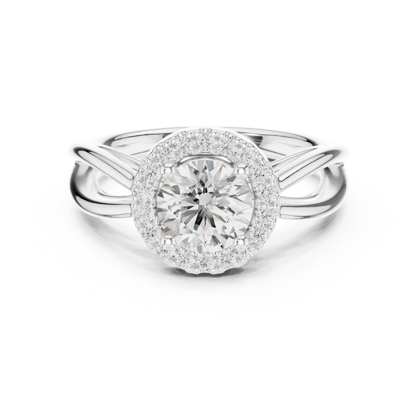 Calypso Criss Cross Pave Lab Grown Diamond Ring