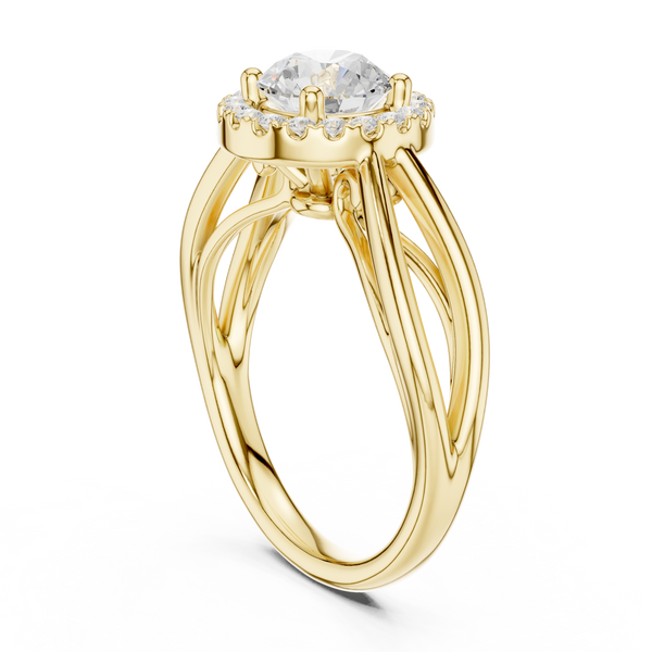 Calypso Criss Cross Pave Lab Grown Diamond Ring