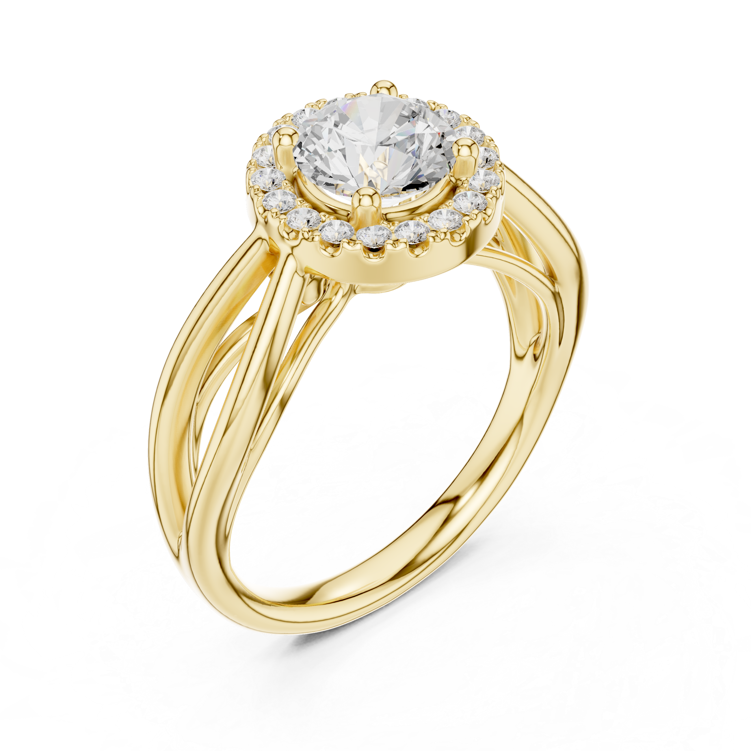 Calypso Criss Cross Pave Lab Grown Diamond Ring