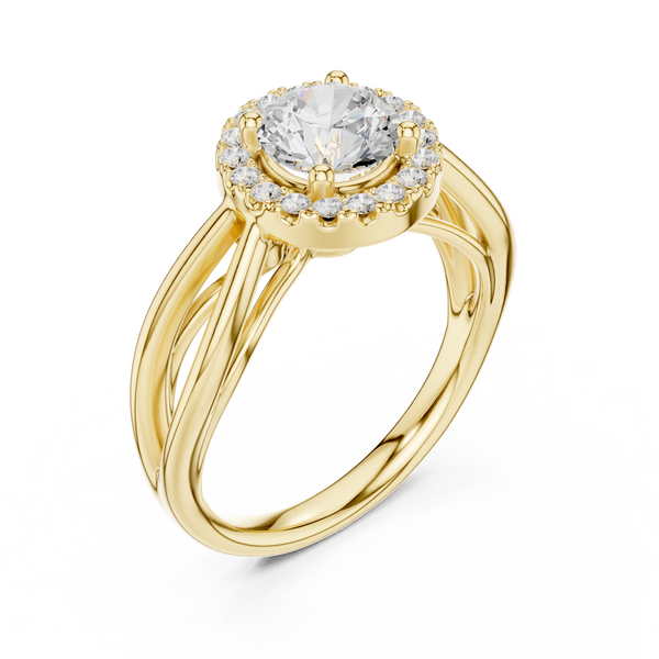 Calypso Criss Cross Pave Lab Grown Diamond Ring