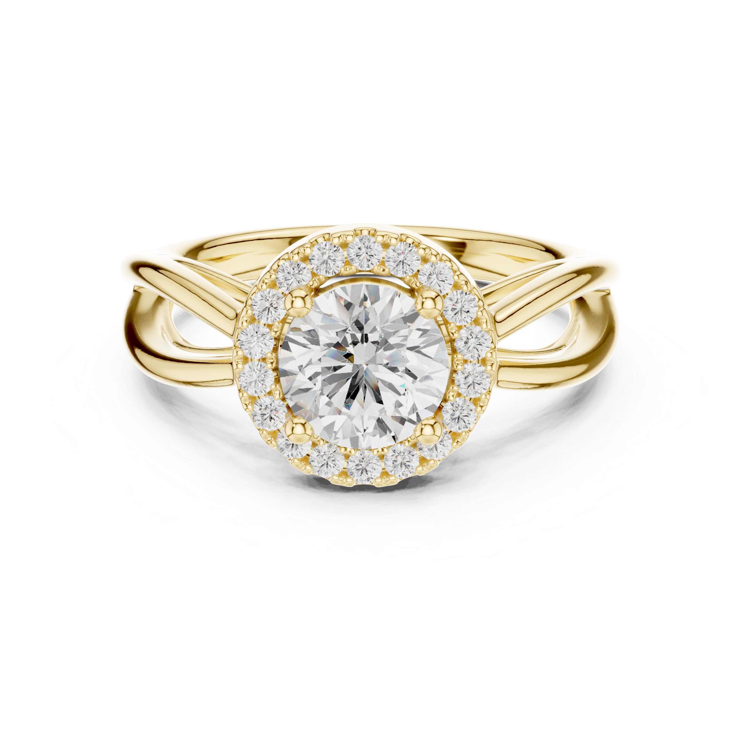 Calypso Criss Cross Pave Lab Grown Diamond Ring