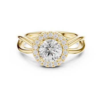 Calypso Criss Cross Pave Lab Grown Diamond Ring
