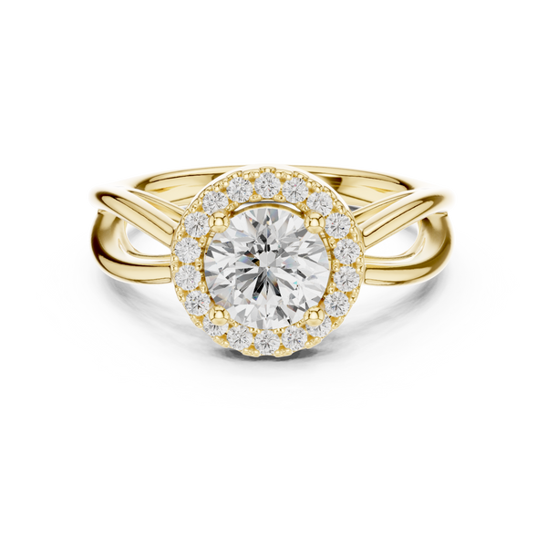 Calypso Criss Cross Pave Lab Grown Diamond Ring