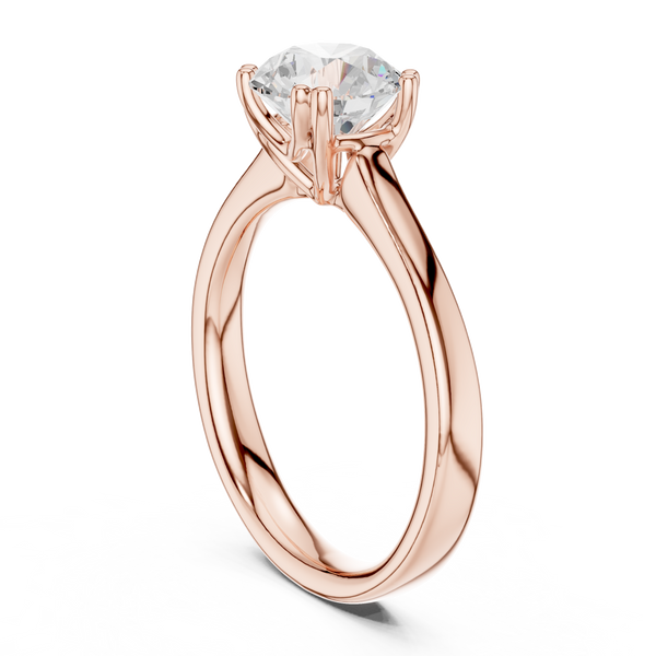 Crater Cross Lab Grown Diamond Ring