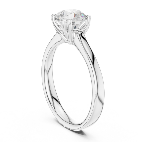 Crater Cross Lab Grown Diamond Ring