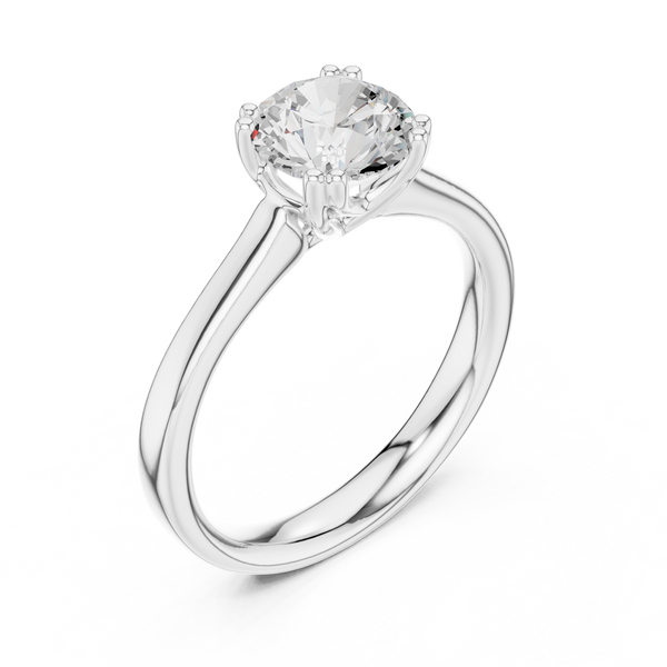 Crater Cross Lab Grown Diamond Ring