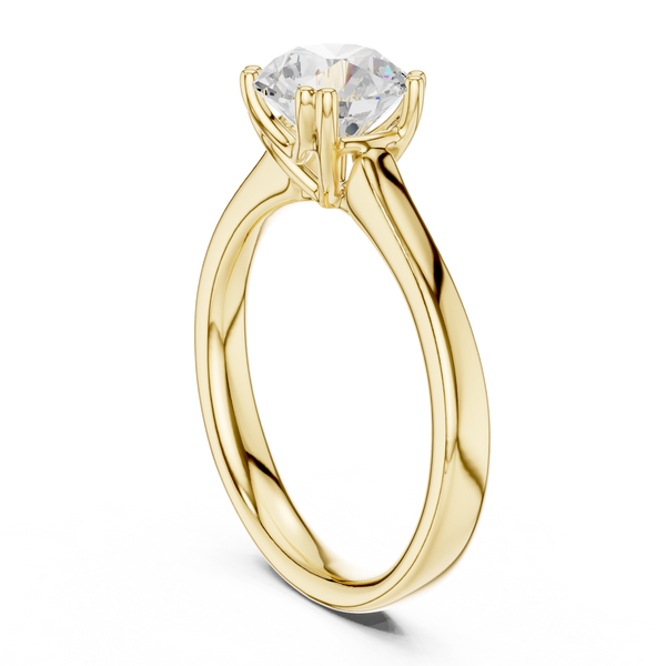 Crater Cross Lab Grown Diamond Ring