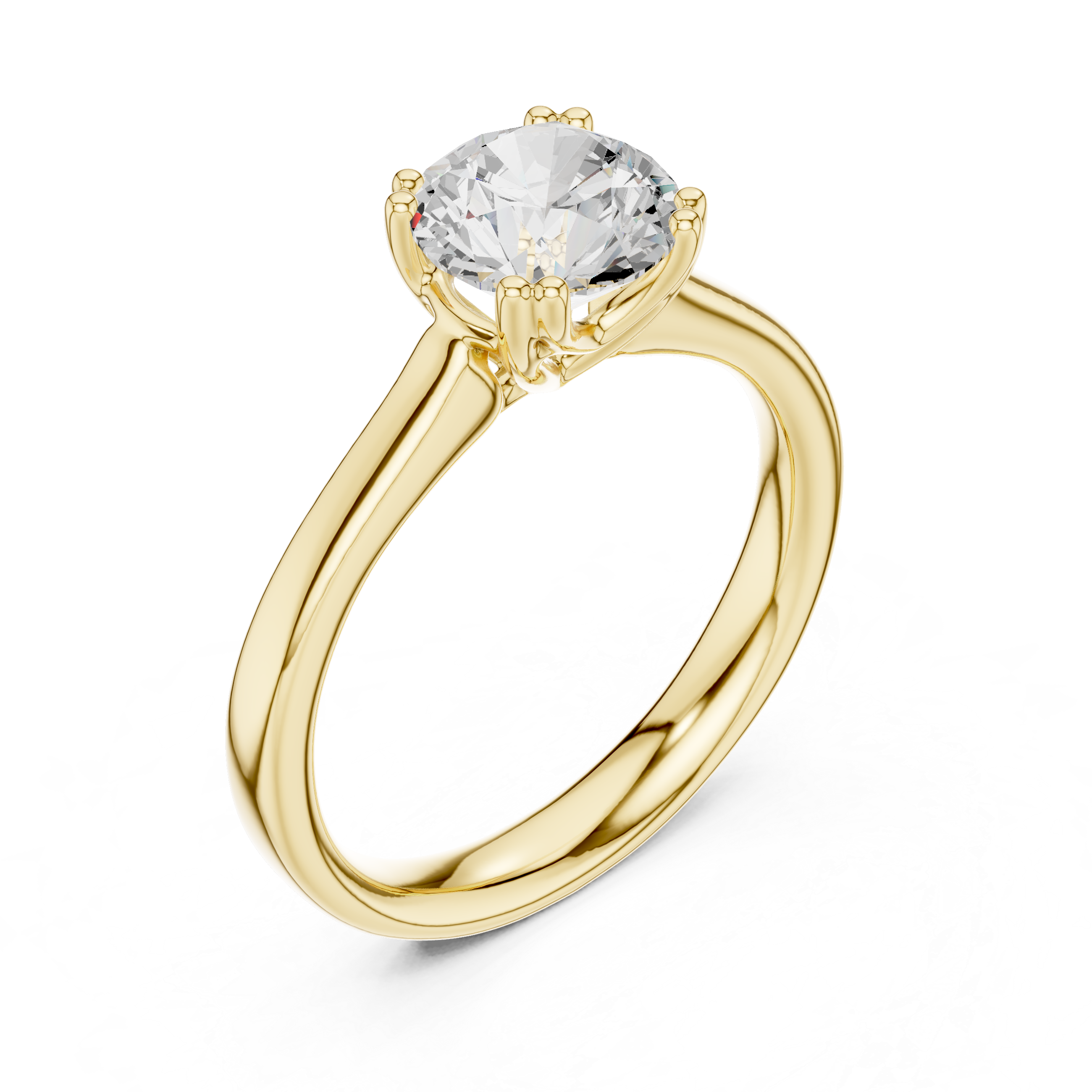 Crater Cross Lab Grown Diamond Ring