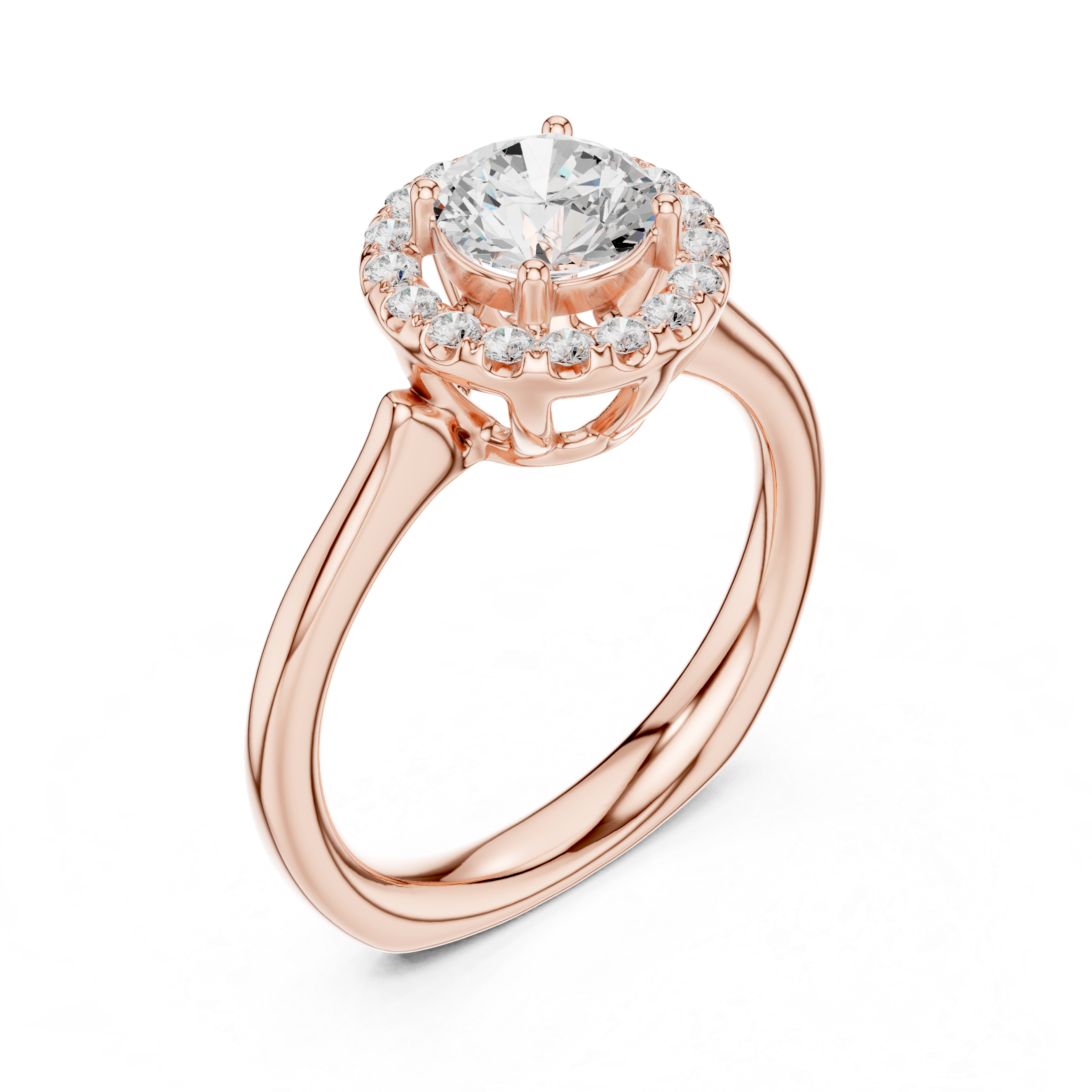 Amber Aura Lab Grown Diamond Ring