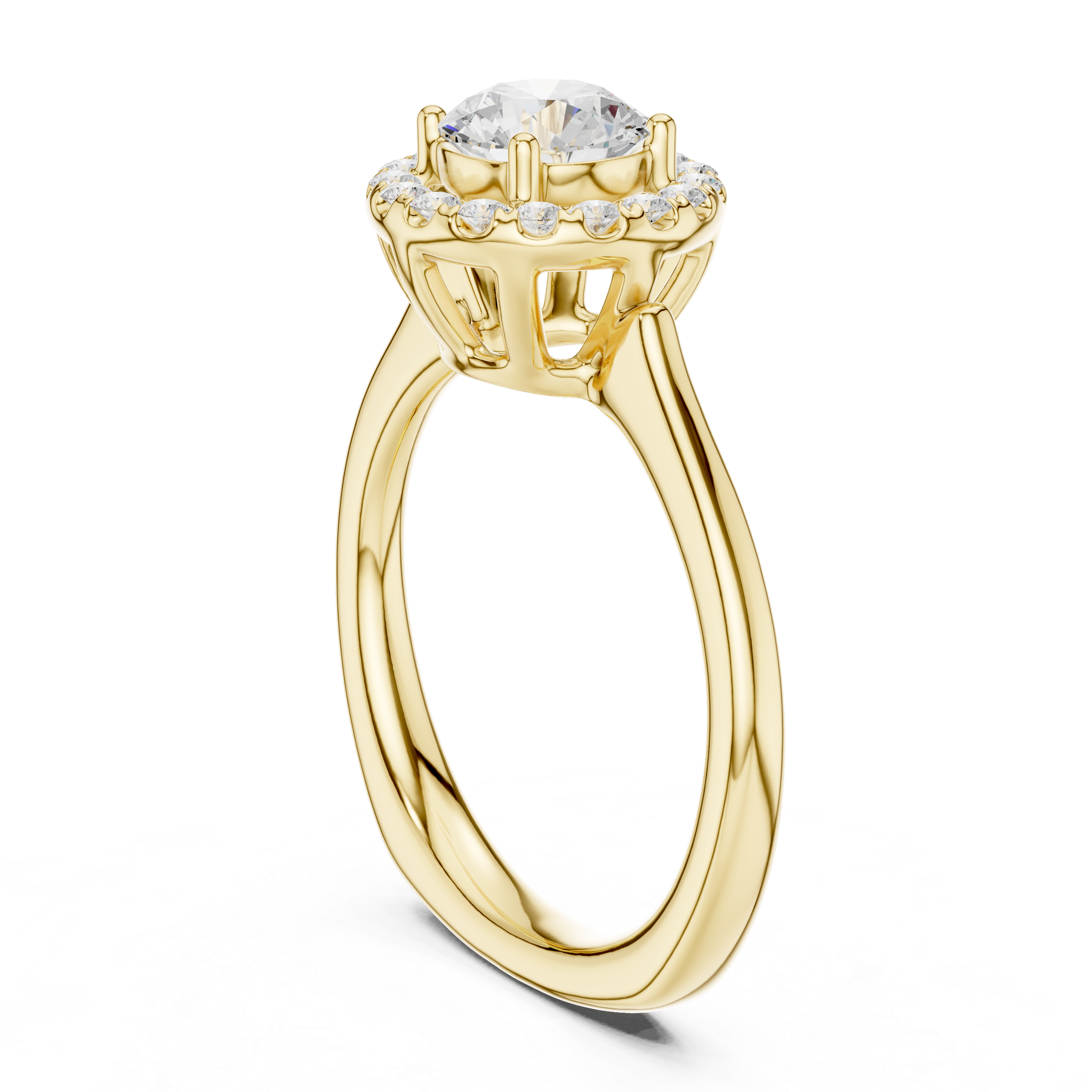Amber Aura Lab Grown Diamond Ring
