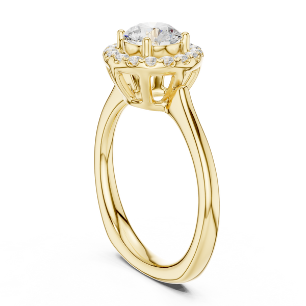 Amber Aura Lab Grown Diamond Ring