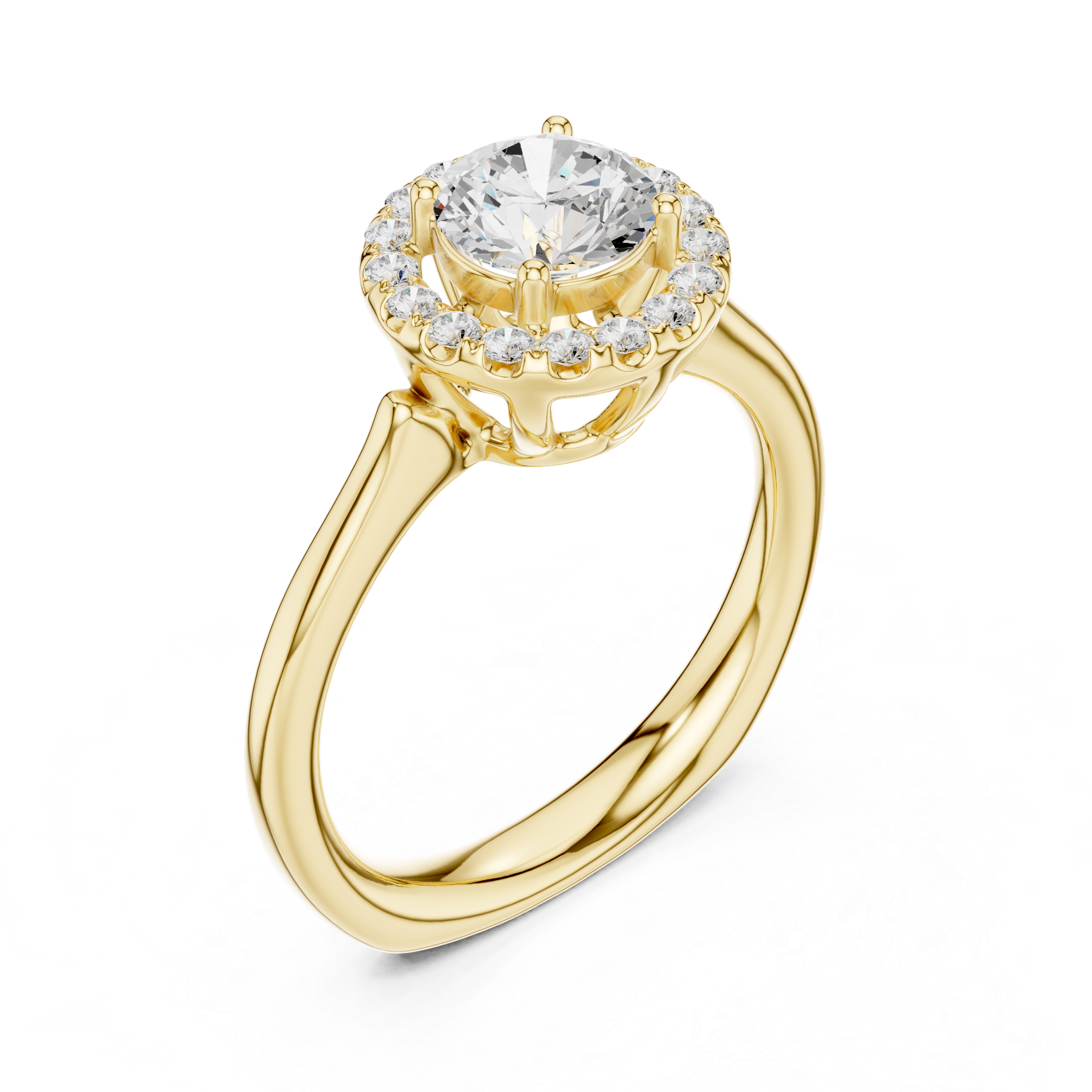 Amber Aura Lab Grown Diamond Ring