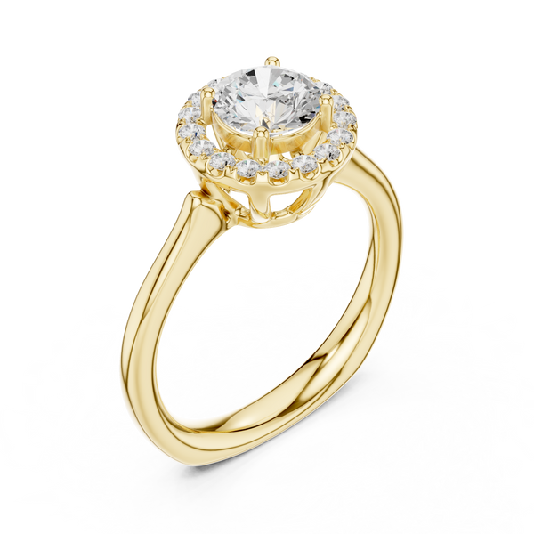 Amber Aura Lab Grown Diamond Ring
