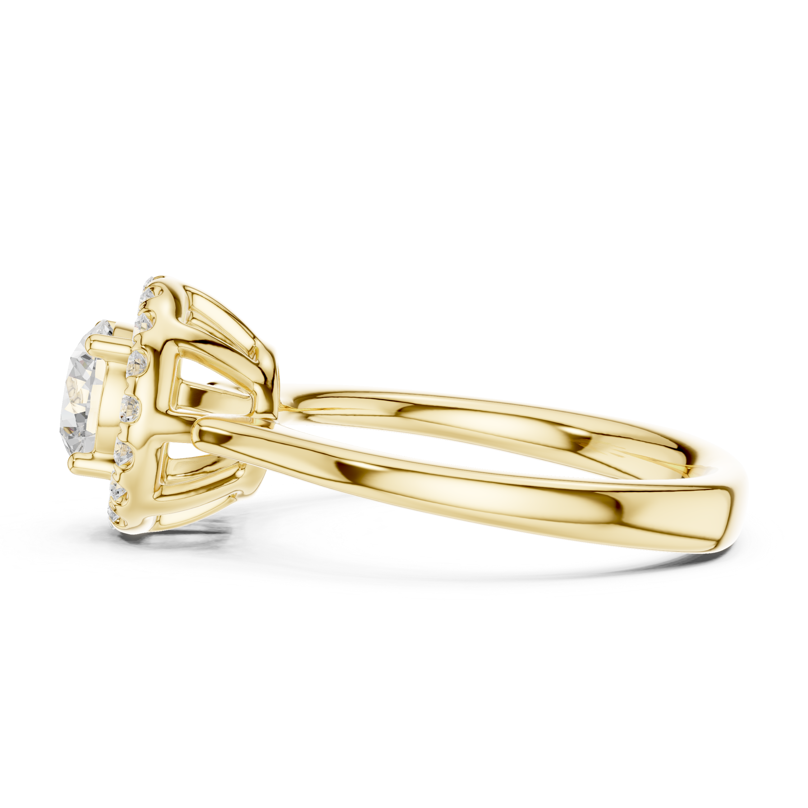 Amber Aura Lab Grown Diamond Ring