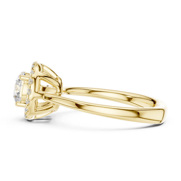 Amber Aura Lab Grown Diamond Ring