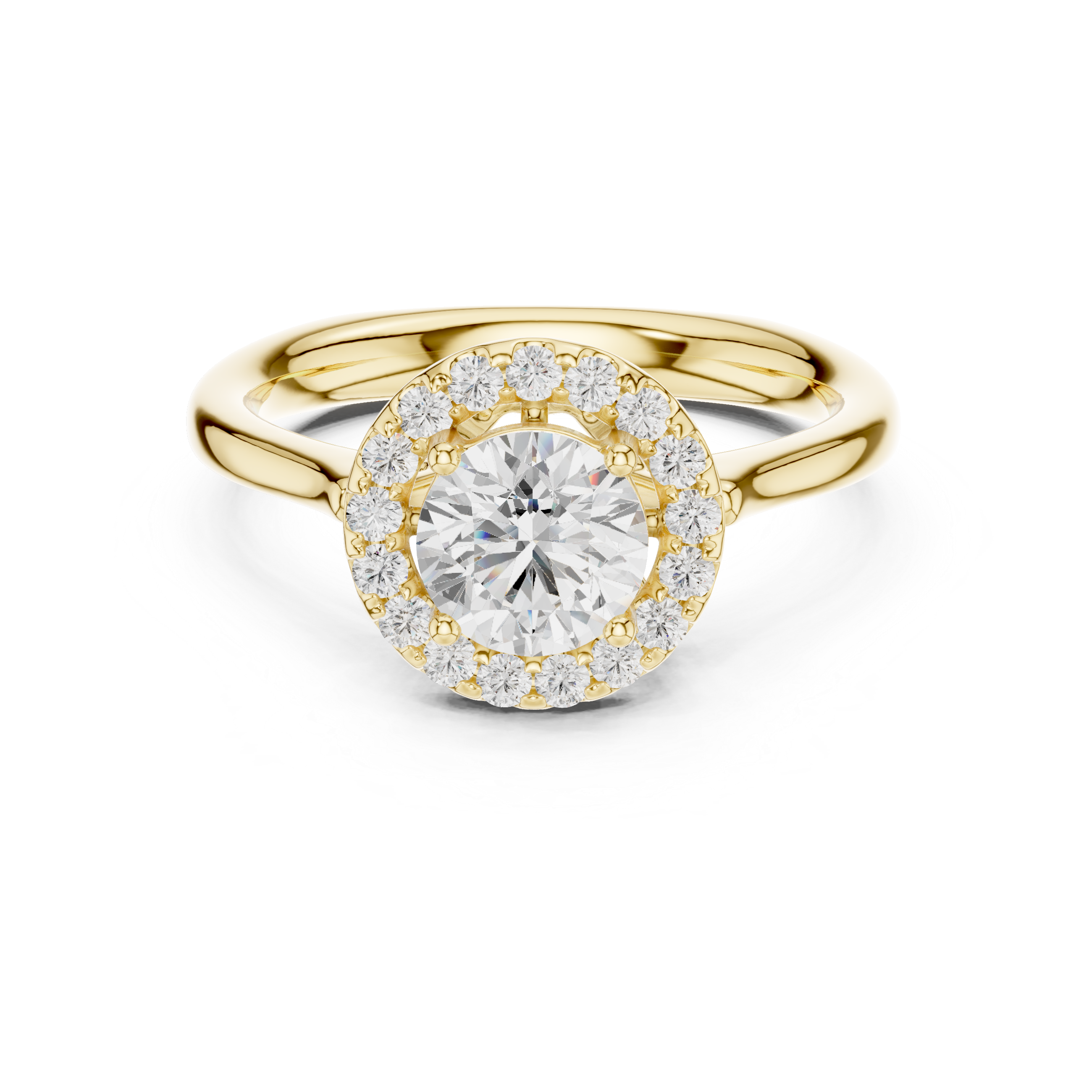 Amber Aura Lab Grown Diamond Ring