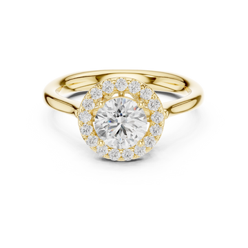 Amber Aura Lab Grown Diamond Ring