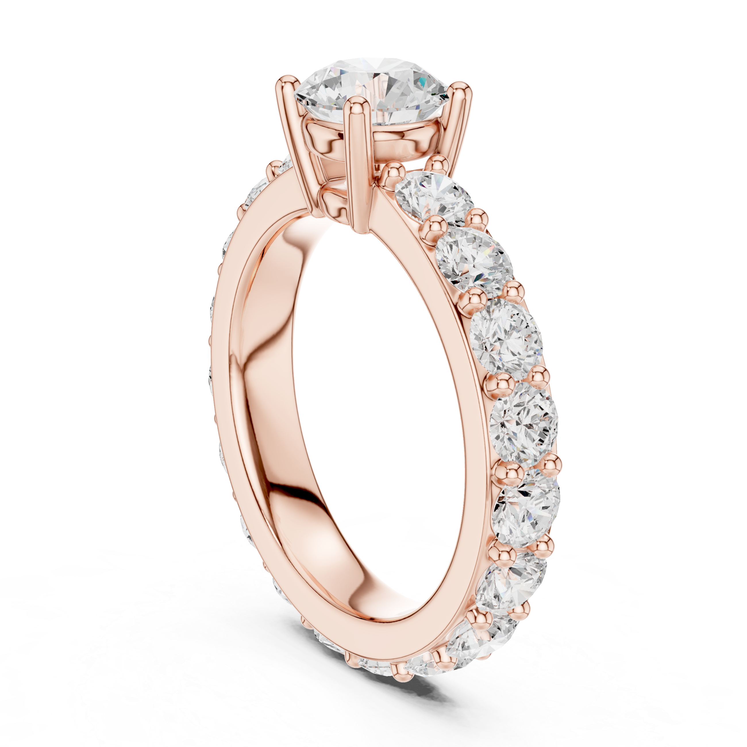Zena Round Cut Bezel Set Lab Grown Diamond Ring
