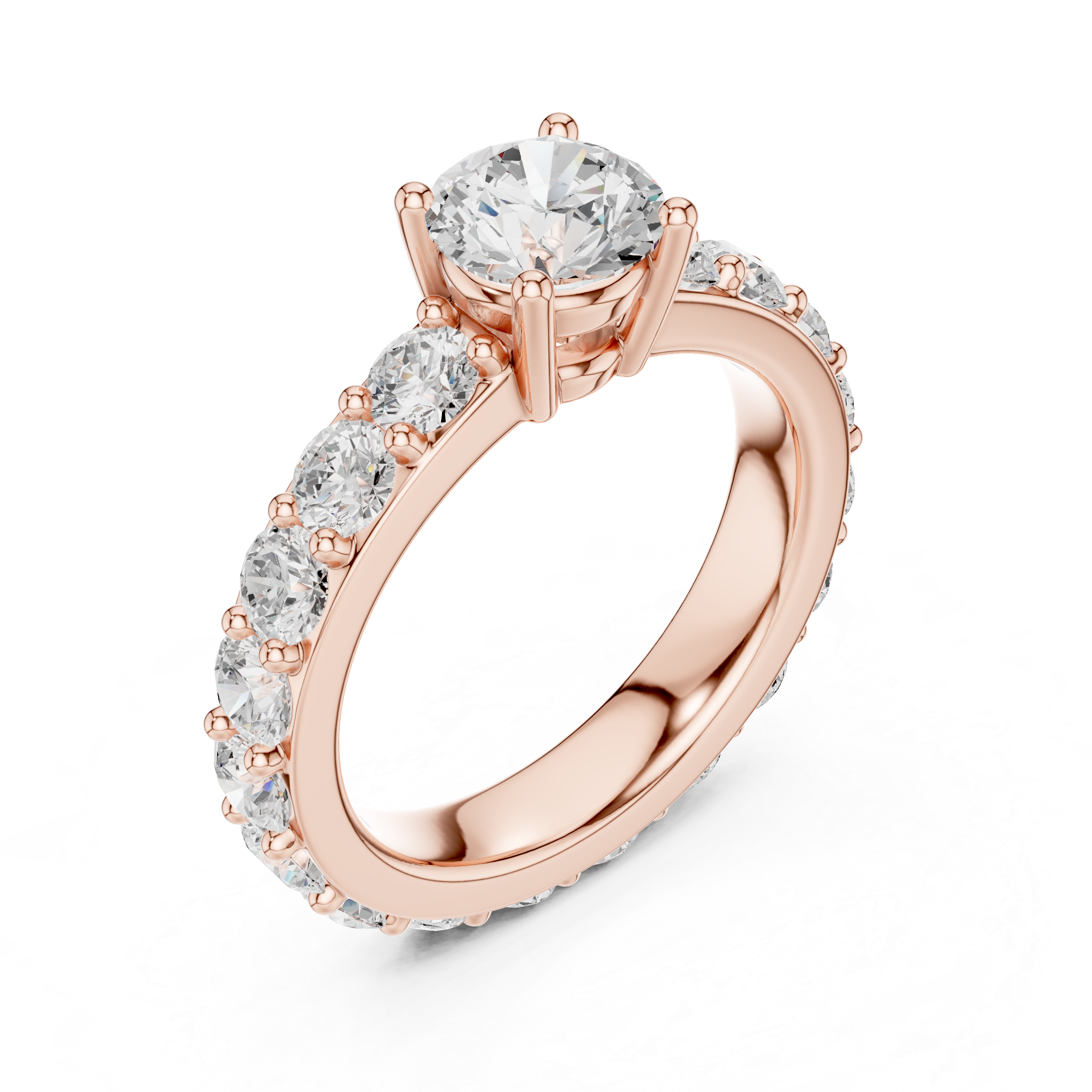 Zena Round Cut Bezel Set Lab Grown Diamond Ring