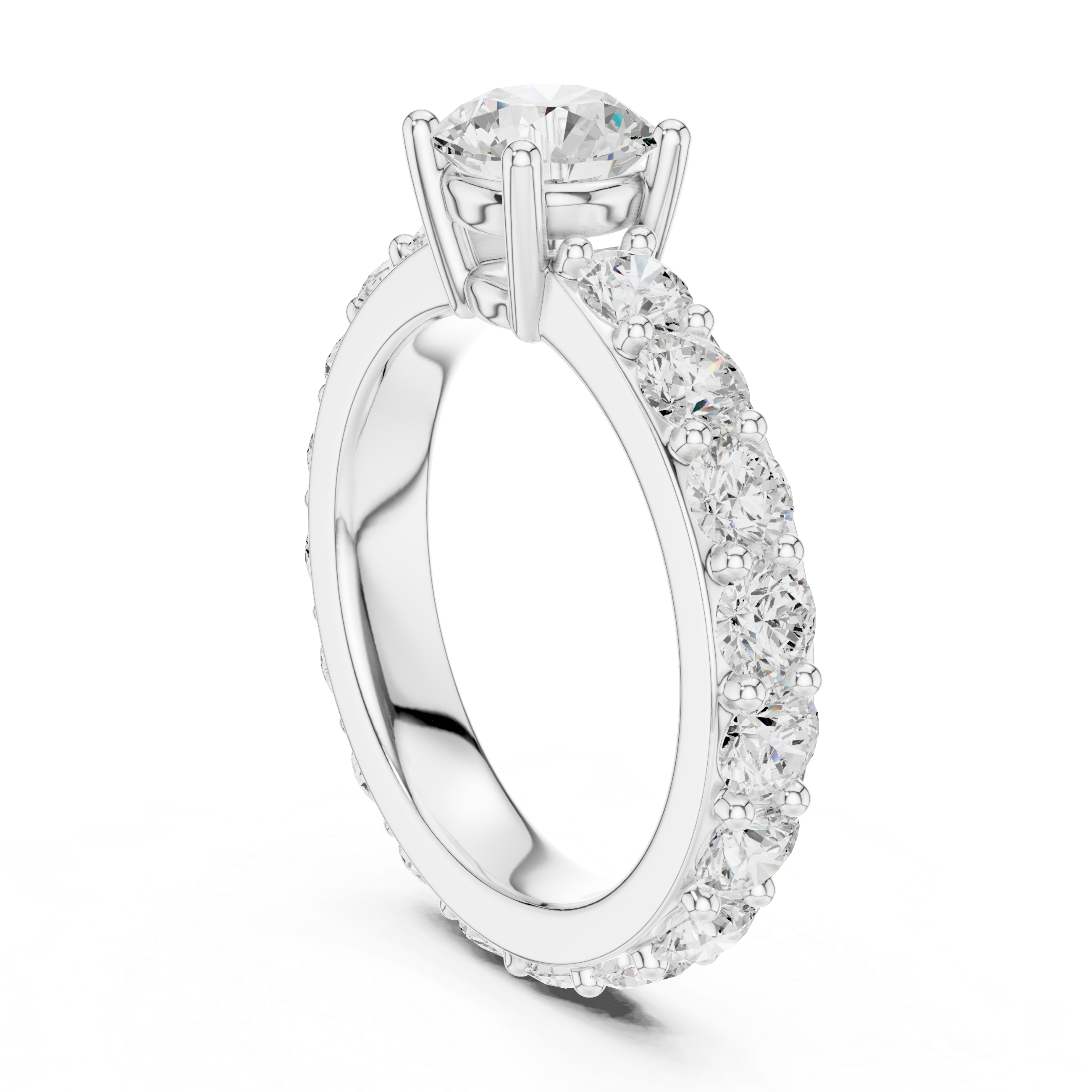 Zena Round Cut Bezel Set Lab Grown Diamond Ring