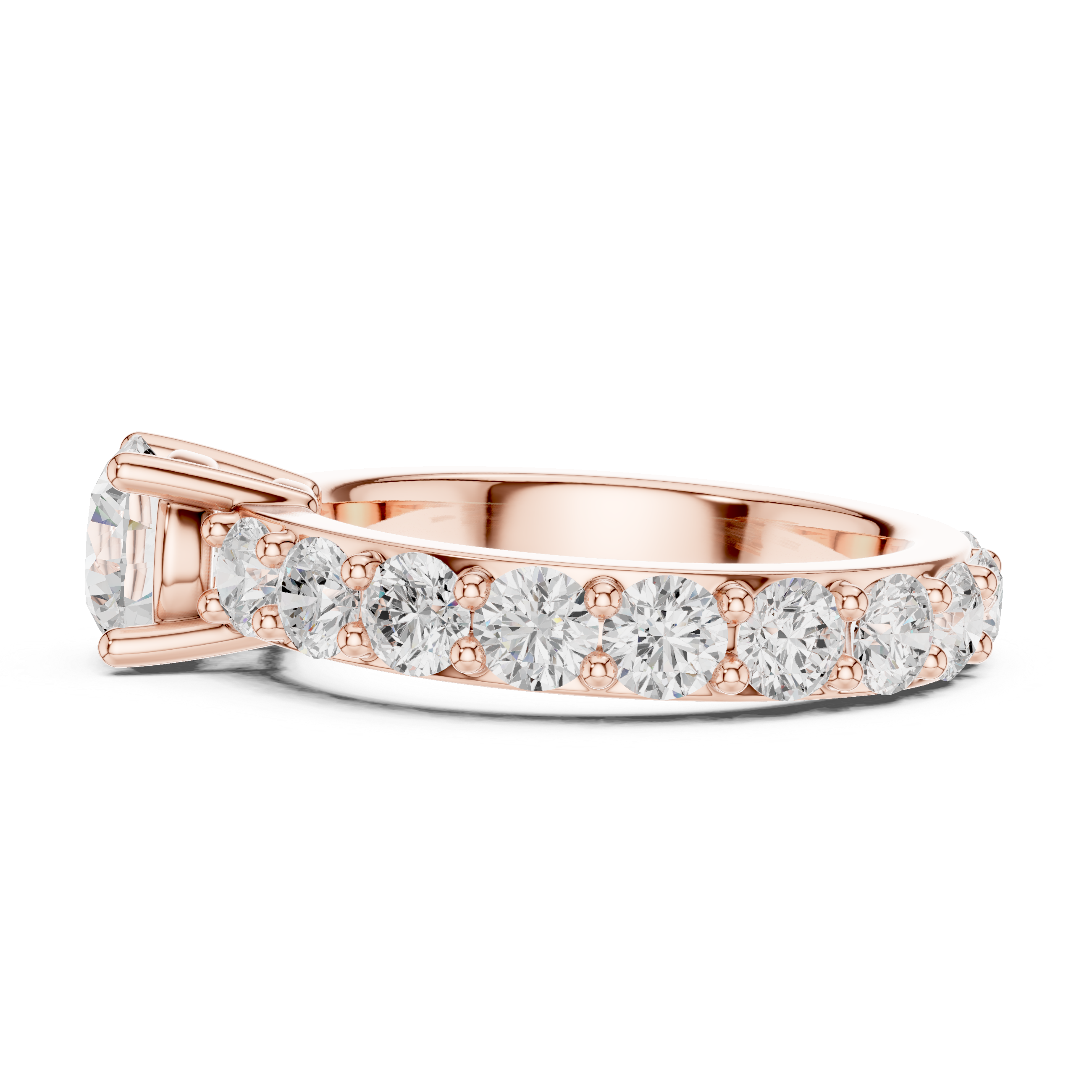 Zena Round Cut Bezel Set Lab Grown Diamond Ring