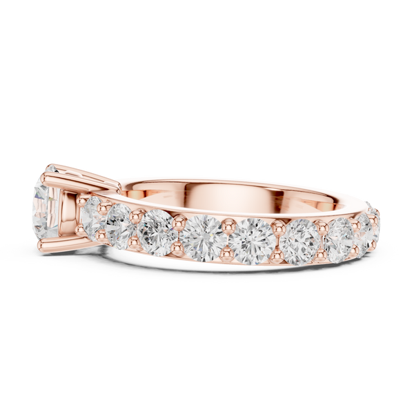 Zena Round Cut Bezel Set Lab Grown Diamond Ring