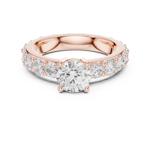 Zena Round Cut Bezel Set Lab Grown Diamond Ring