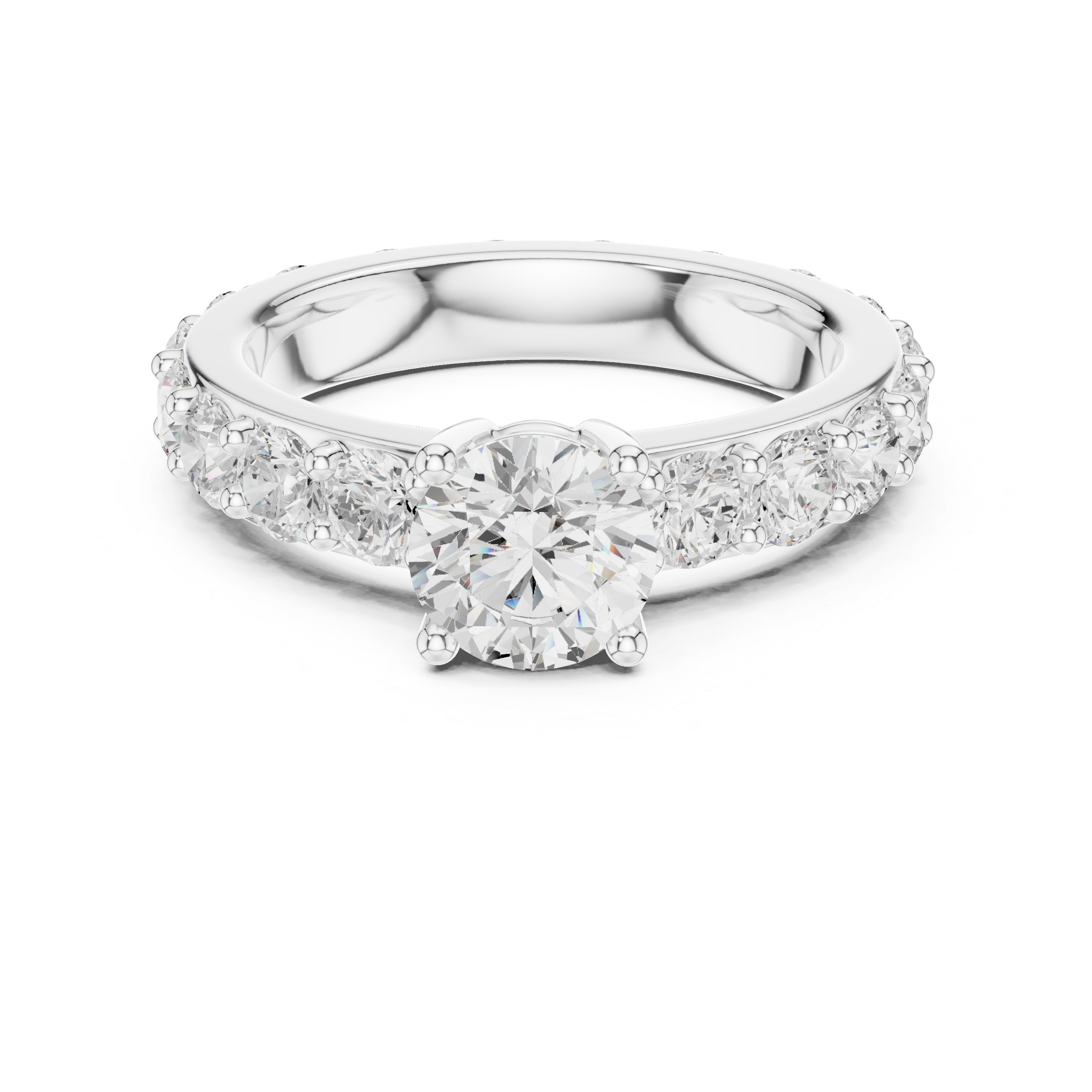 Zena Round Cut Bezel Set Lab Grown Diamond Ring