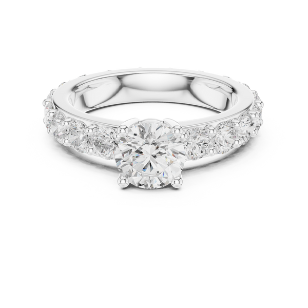 Zena Round Cut Bezel Set Lab Grown Diamond Ring