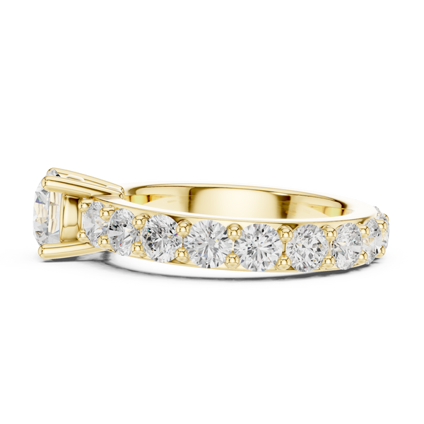 Zena Round Cut Bezel Set Lab Grown Diamond Ring