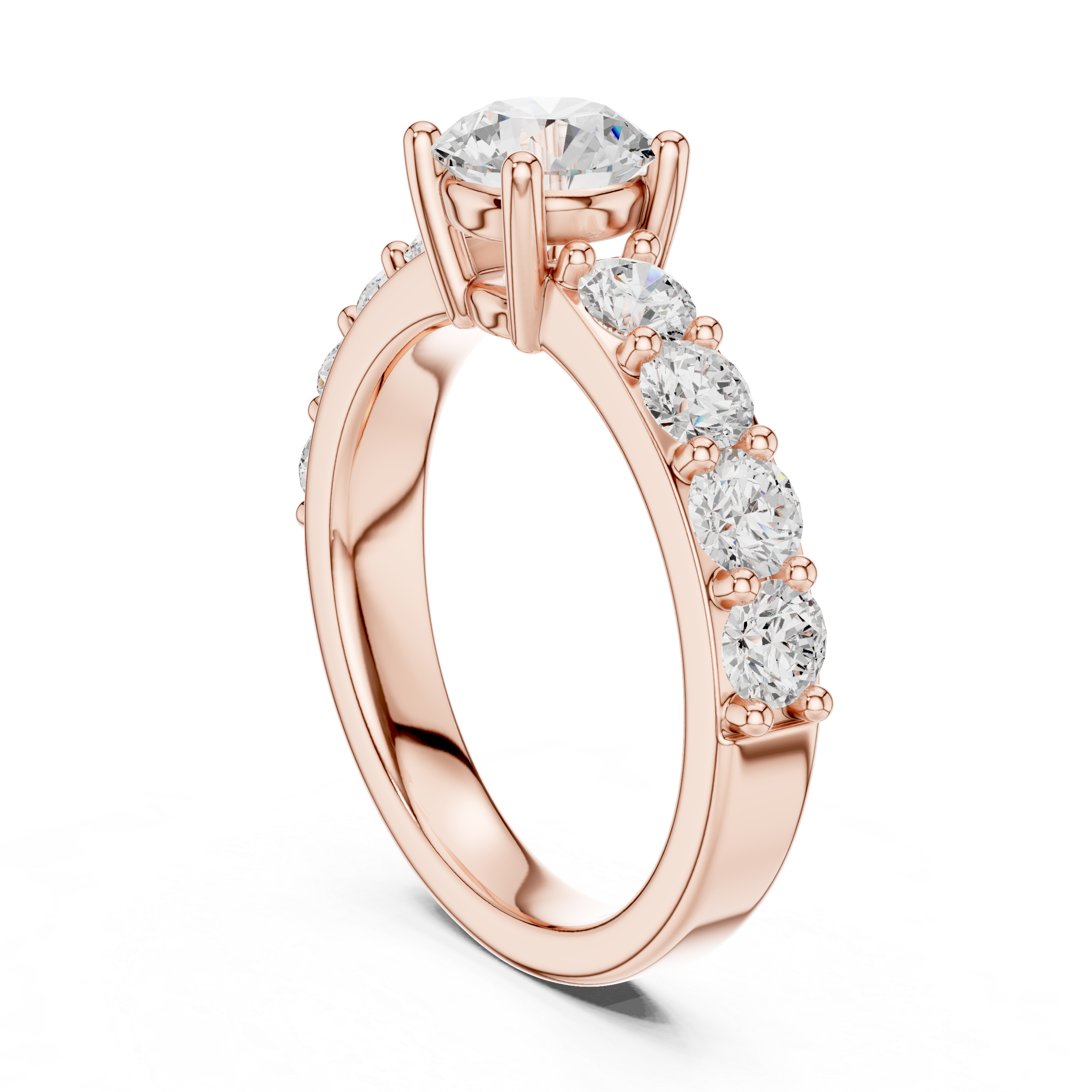 Verdant Emerald Cut Classic Lab Grown Diamond Ring