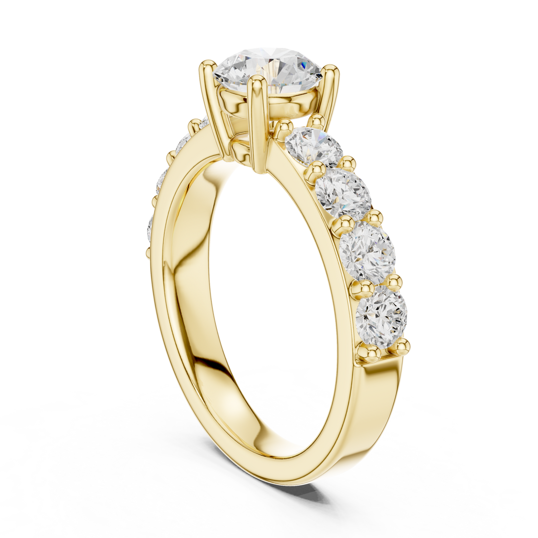 Verdant Emerald Cut Classic Lab Grown Diamond Ring