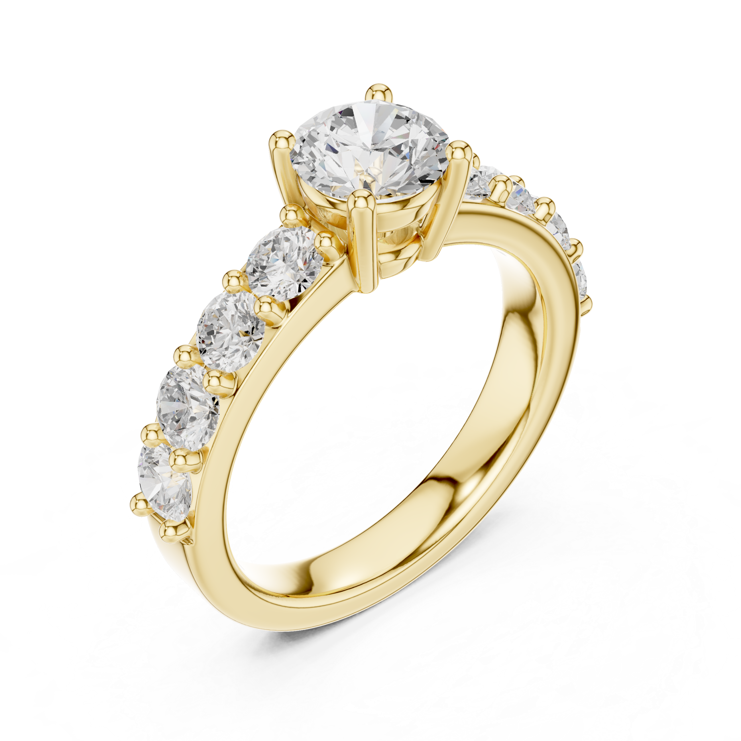 Verdant Emerald Cut Classic Lab Grown Diamond Ring