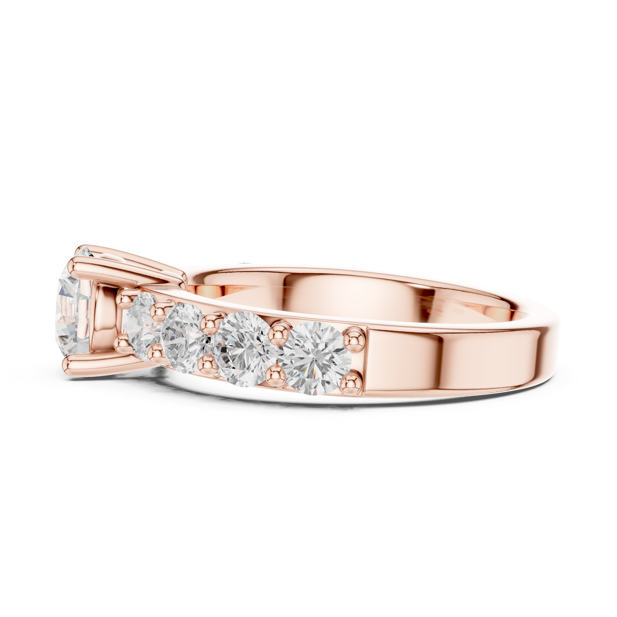 Verdant Emerald Cut Classic Lab Grown Diamond Ring