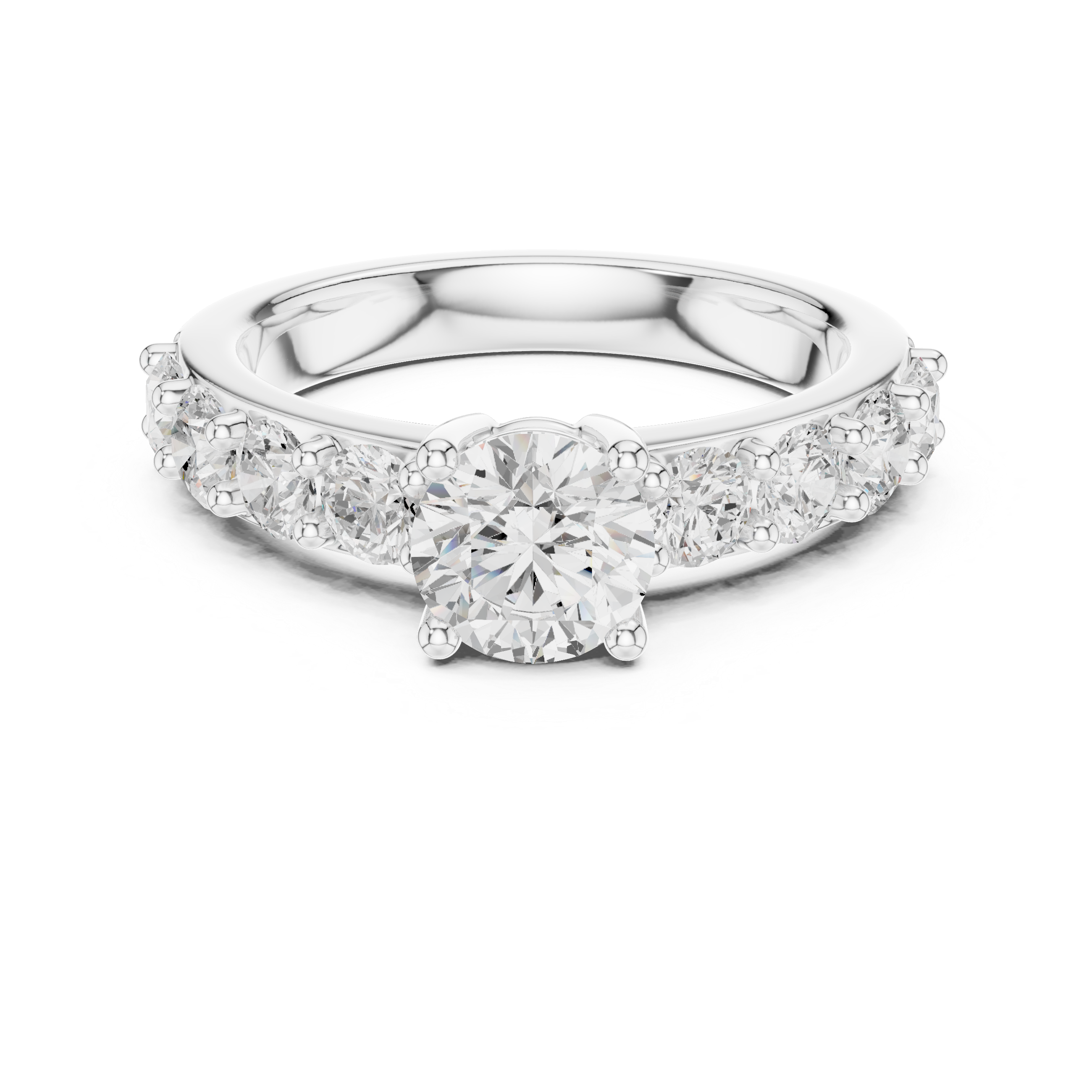 Verdant Emerald Cut Classic Lab Grown Diamond Ring