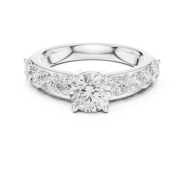 Verdant Emerald Cut Classic Lab Grown Diamond Ring