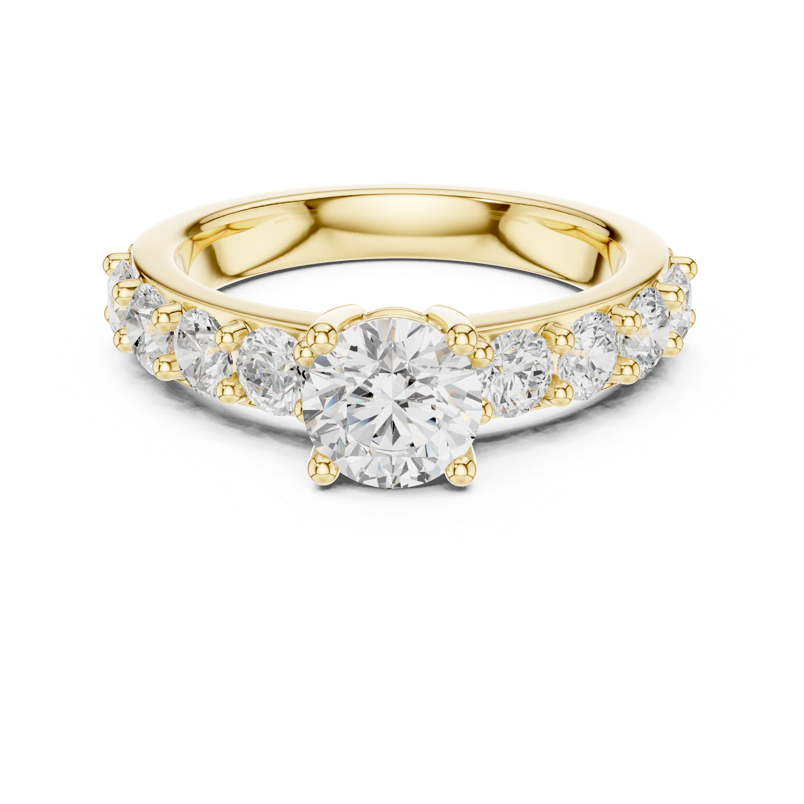 Verdant Emerald Cut Classic Lab Grown Diamond Ring